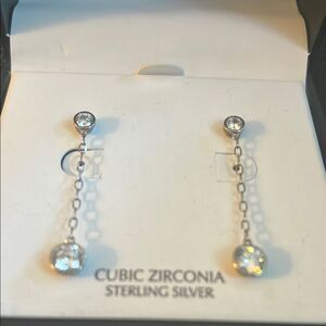 Giani Bernini Silver Cubic Zirconia Earrings